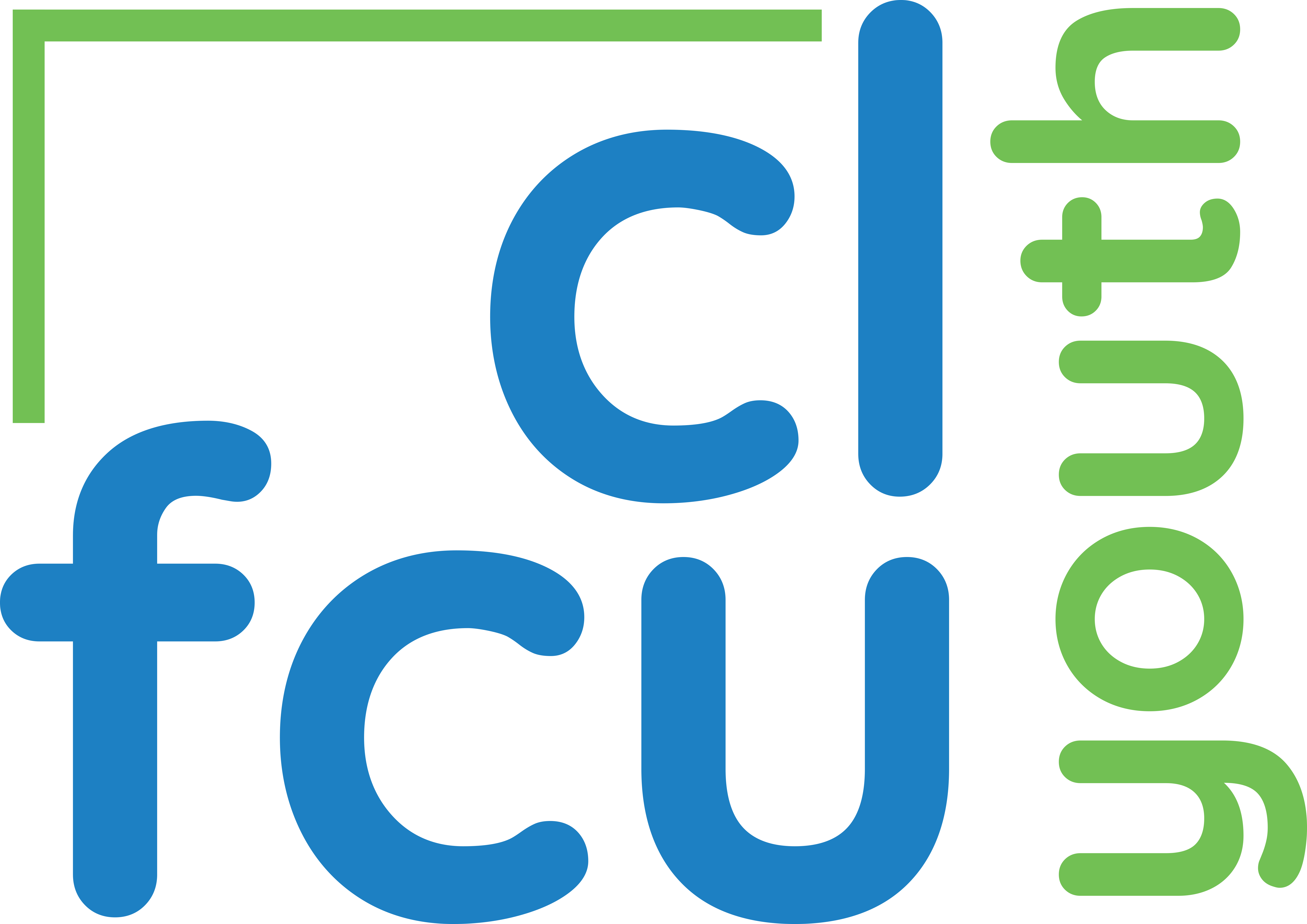 CLFCU youth logo - blue and green